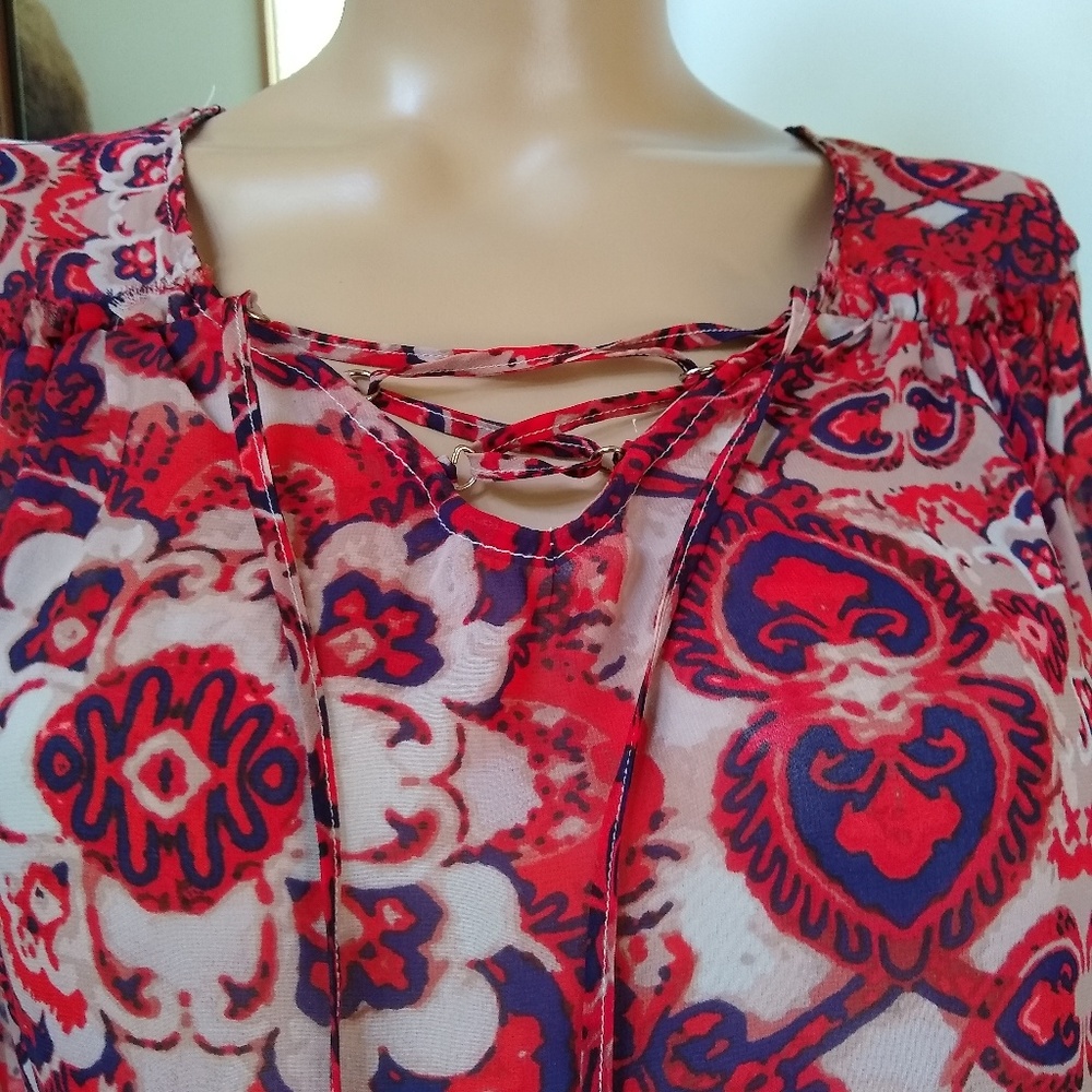 😉SOLD😉Daisy Fuentes Size XS.Red and Navy. I ❤️ Bundles. CLOSING CLOSET - Picture 4 of 8